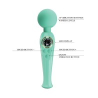 Pretty Love Skylar Vibrating Wand with Digital Display - Intense Pleasure