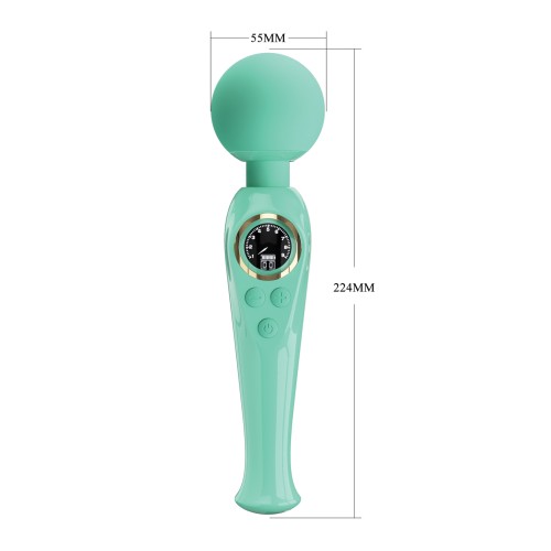 Pretty Love Skylar Vibrating Wand with Digital Display - Intense Pleasure