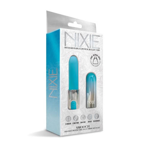 Nixie Smooch Rechargeable Lipstick Vibrator - Blue Ombre