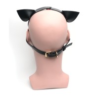 665 Bondage Pup Hood - Black/Red