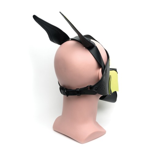 665 Playful Pup Hood - Black/Yellow