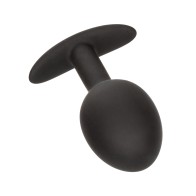 Weighted Silicone Anal Plug Black