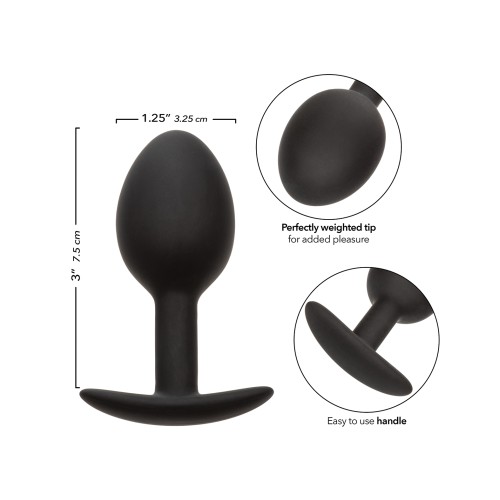 Weighted Silicone Anal Plug Black