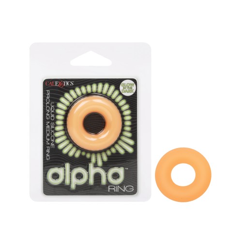 Alpha Glow in the Dark Cock Ring Medium