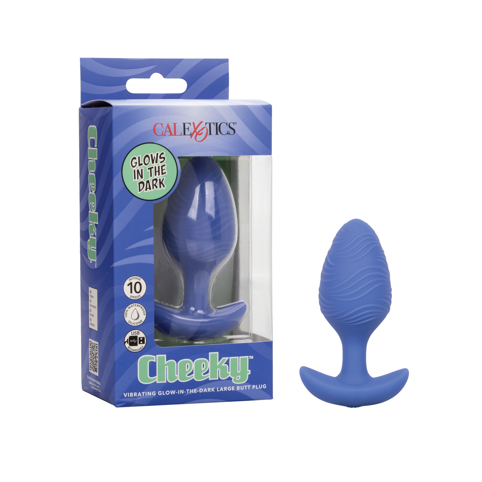 Cheeky Glow in the Dark Vibrating Butt Plug