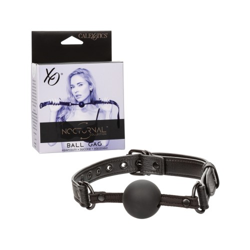 Ball Gag de Silicona Nocturnal Collection Negro