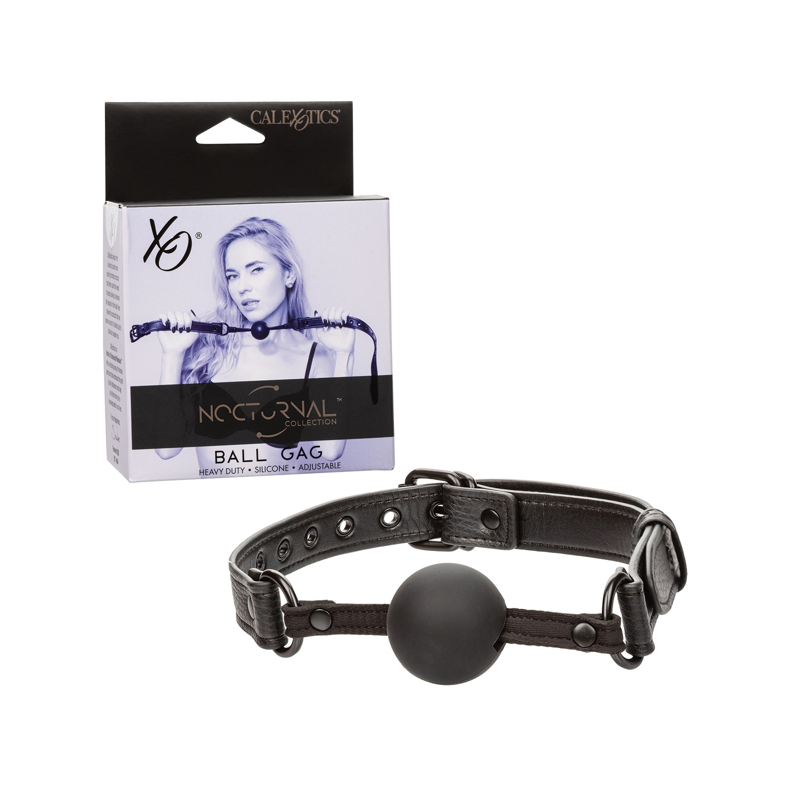 Ball Gag de Silicona Nocturnal Collection Negro