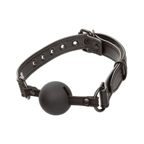 Nocturnal Collection Silicone Ball Gag Black