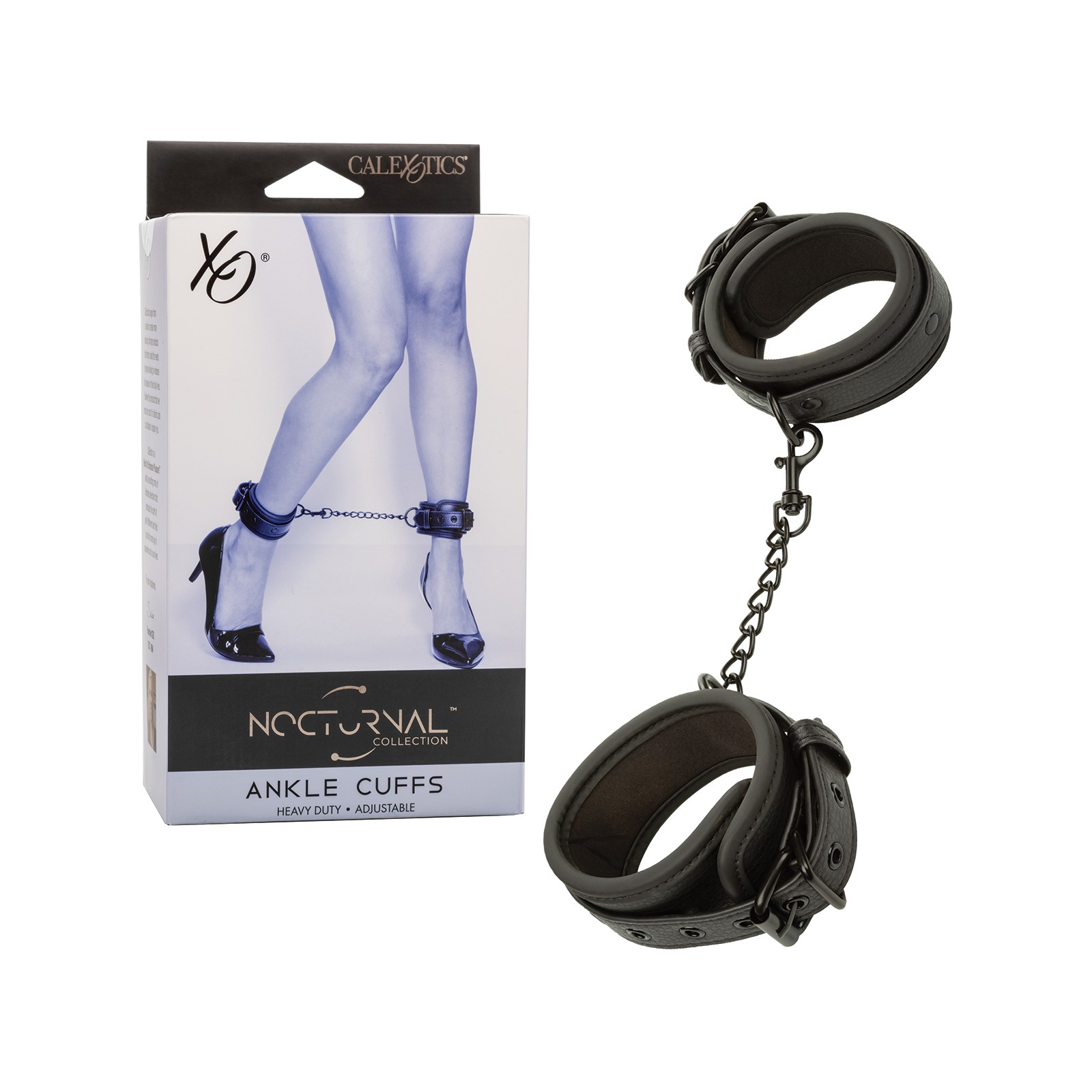 Nocturnal Collection Adjustable Ankle Cuffs Black