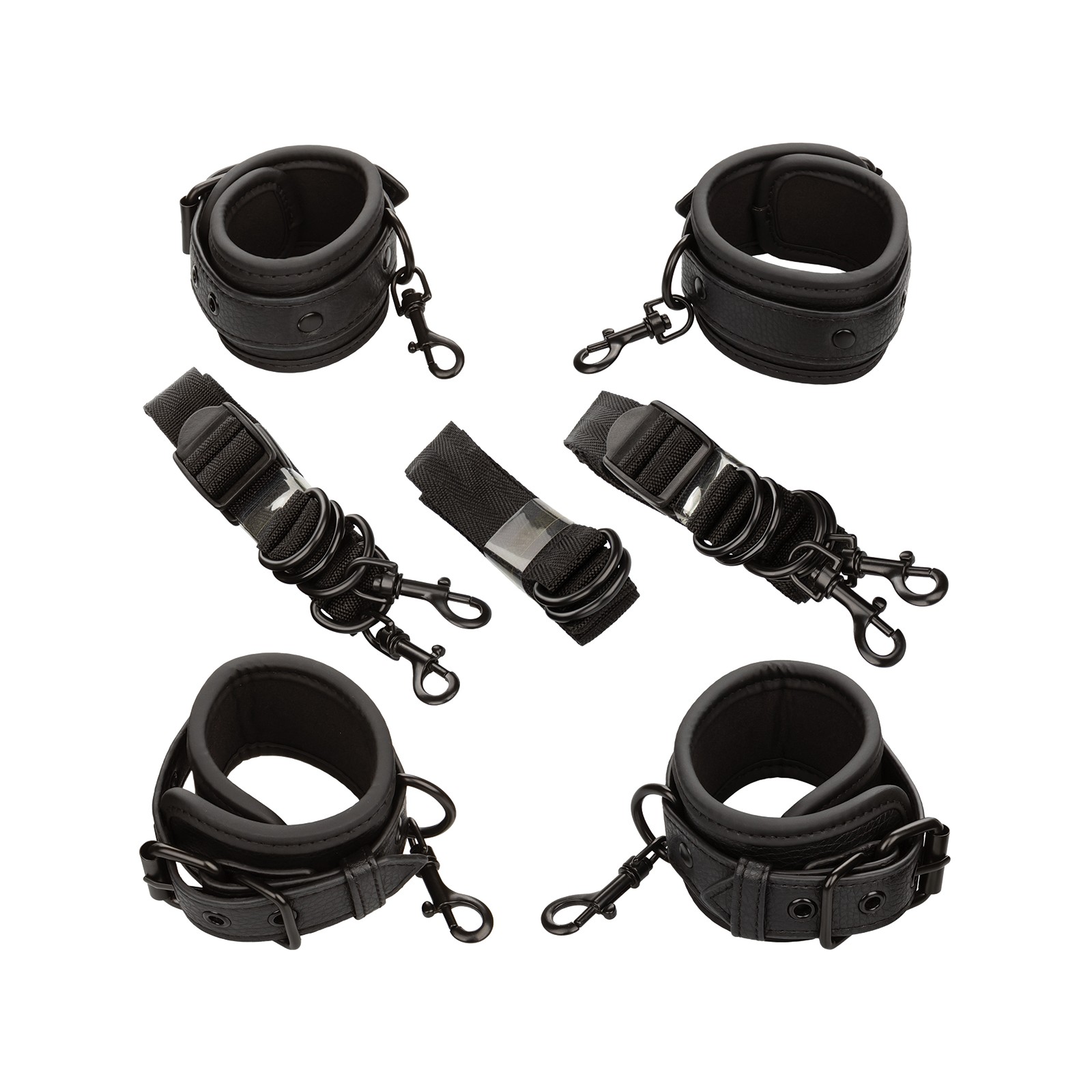 Nocturnal Collection Adjustable Bed Restraints - Black