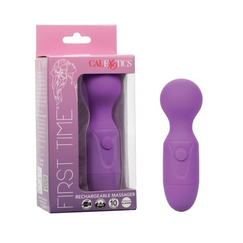 First Time Rechargeable Vibrator Massager - Purple