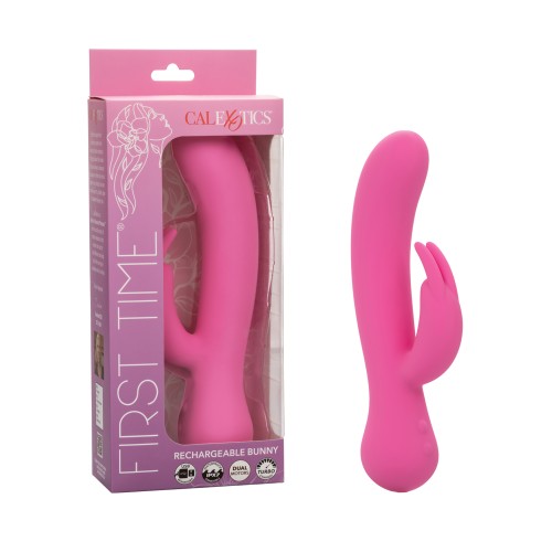 Vibrador Conejito Recargable Primeriza Rosa