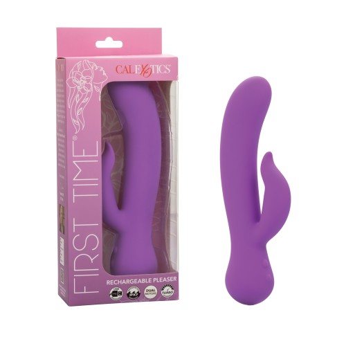 Vibrador Recargable First Time Pleaser Púrpura