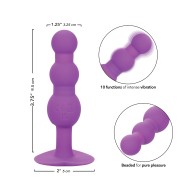 First Time Triple Beaded Anal Probe - Purple