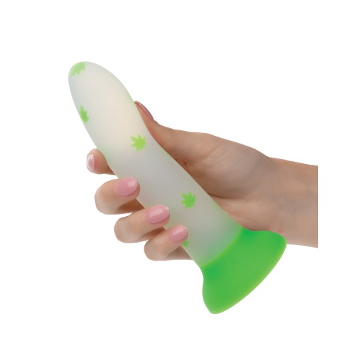 Glow Stick Leaf Glow-in-the-Dark Dildo - Green