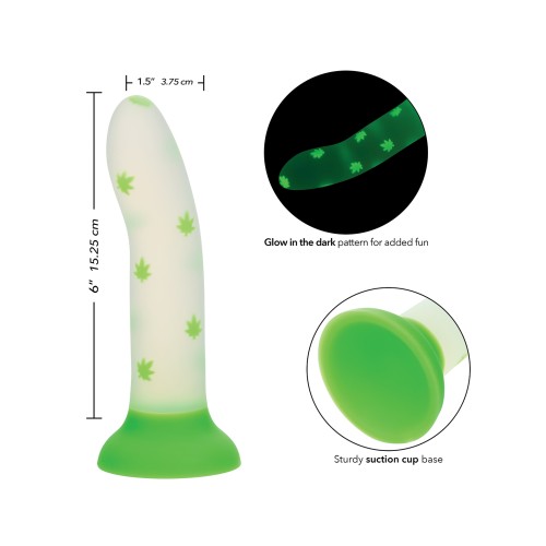 Dildo Glow Stick Leaf Brilla en la Oscuridad - Verde