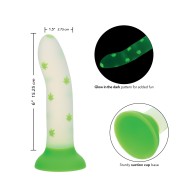 Dildo Glow Stick Leaf Brilla en la Oscuridad - Verde