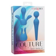 Couture Collection Body Wand Vibrator Kit Blue