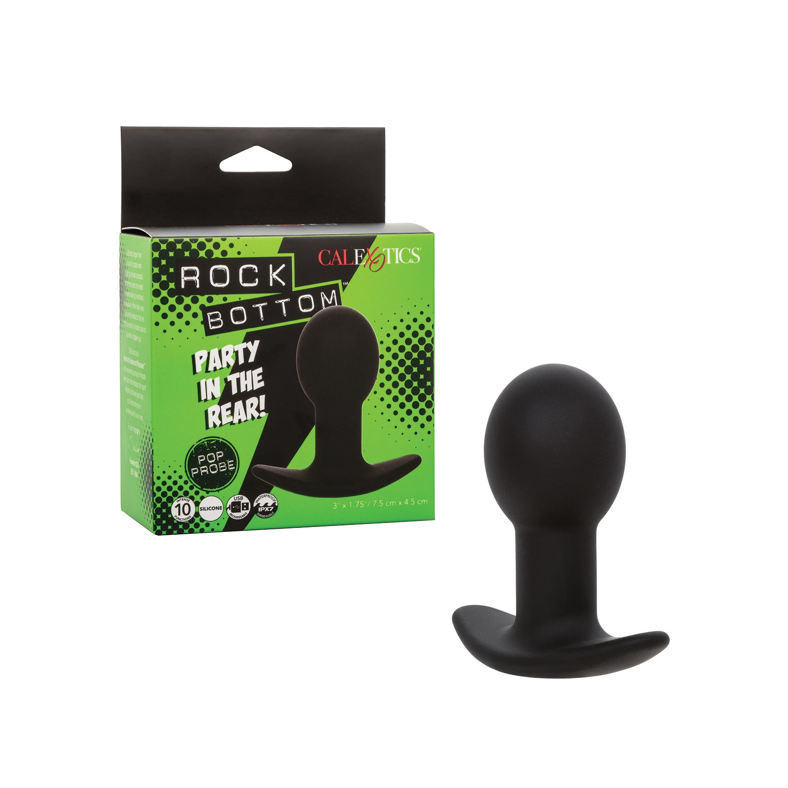 Rock Bottom Pop Anal Probe Waterproof Black