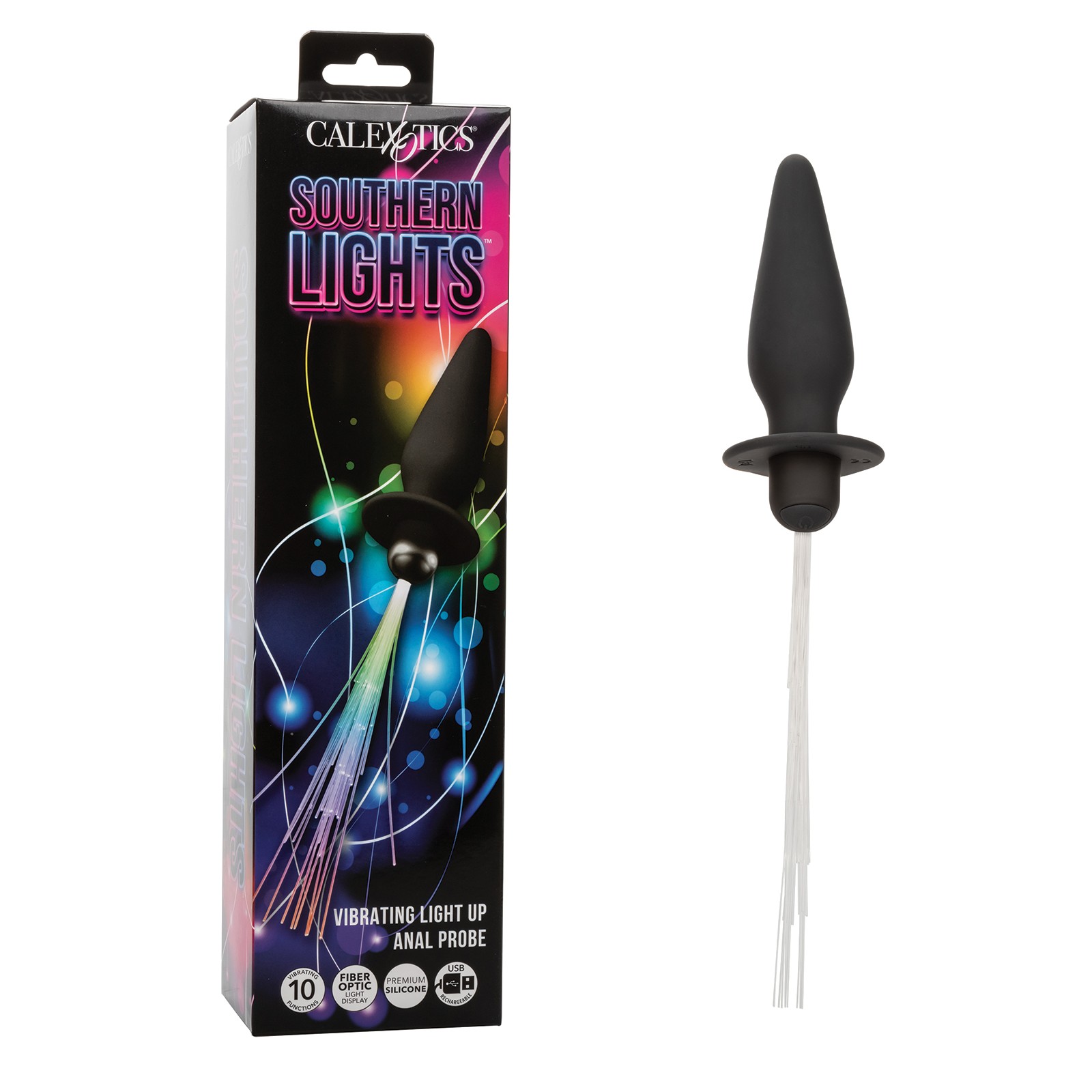 Rechargeable Vibrating Light Up Anal Probe