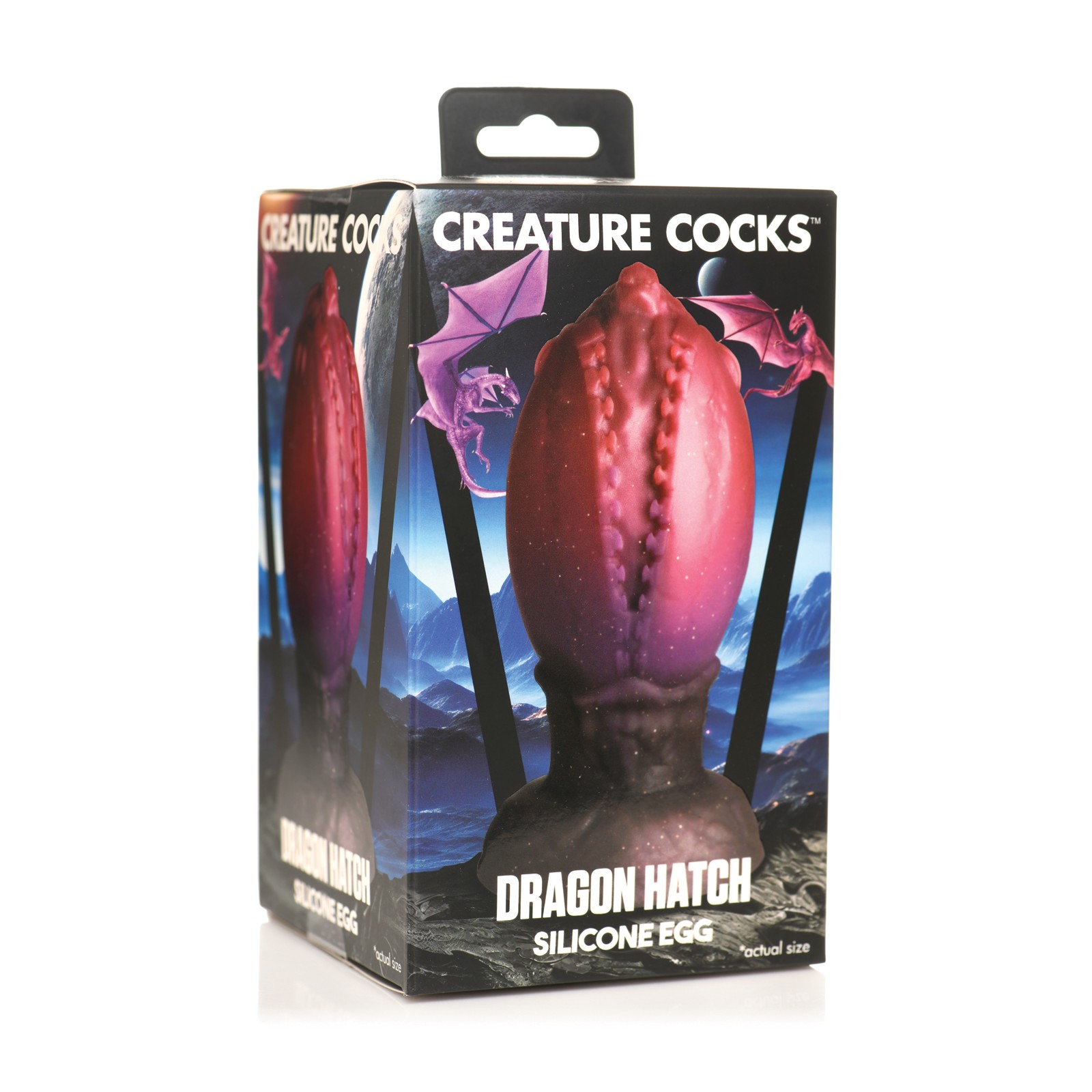 Creature Cocks Dragon Hatch Silicone Egg - Large Multi Color