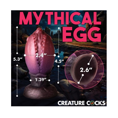 Creature Cocks Dragon Hatch Silicone Egg - Large Multi Color