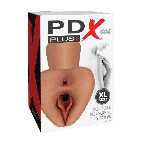 PDX Plus Pick Your Pleasure XL Stroker Brown