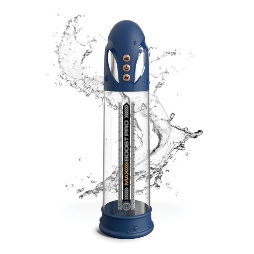 Max Boost Pro Penis Pump Blue Clear