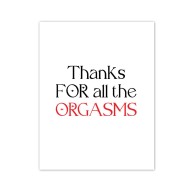 Funny Orgasmic Greeting Card for Lovers