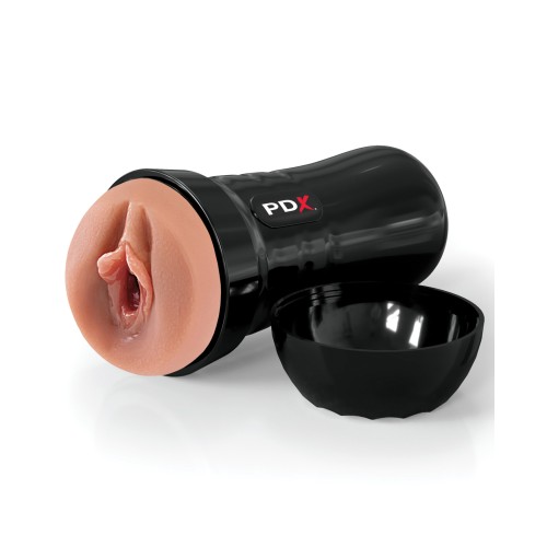 PDX Extreme Wet Pussies Juicy Stroker - Brown for Ultimate Pleasure