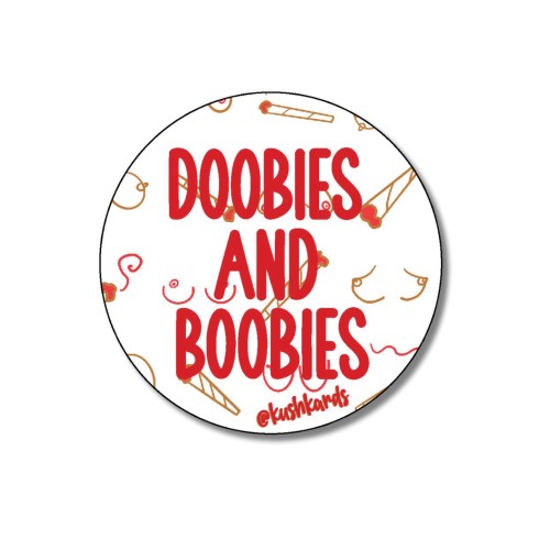 Doobies and Boobies Sticker Pack of 3