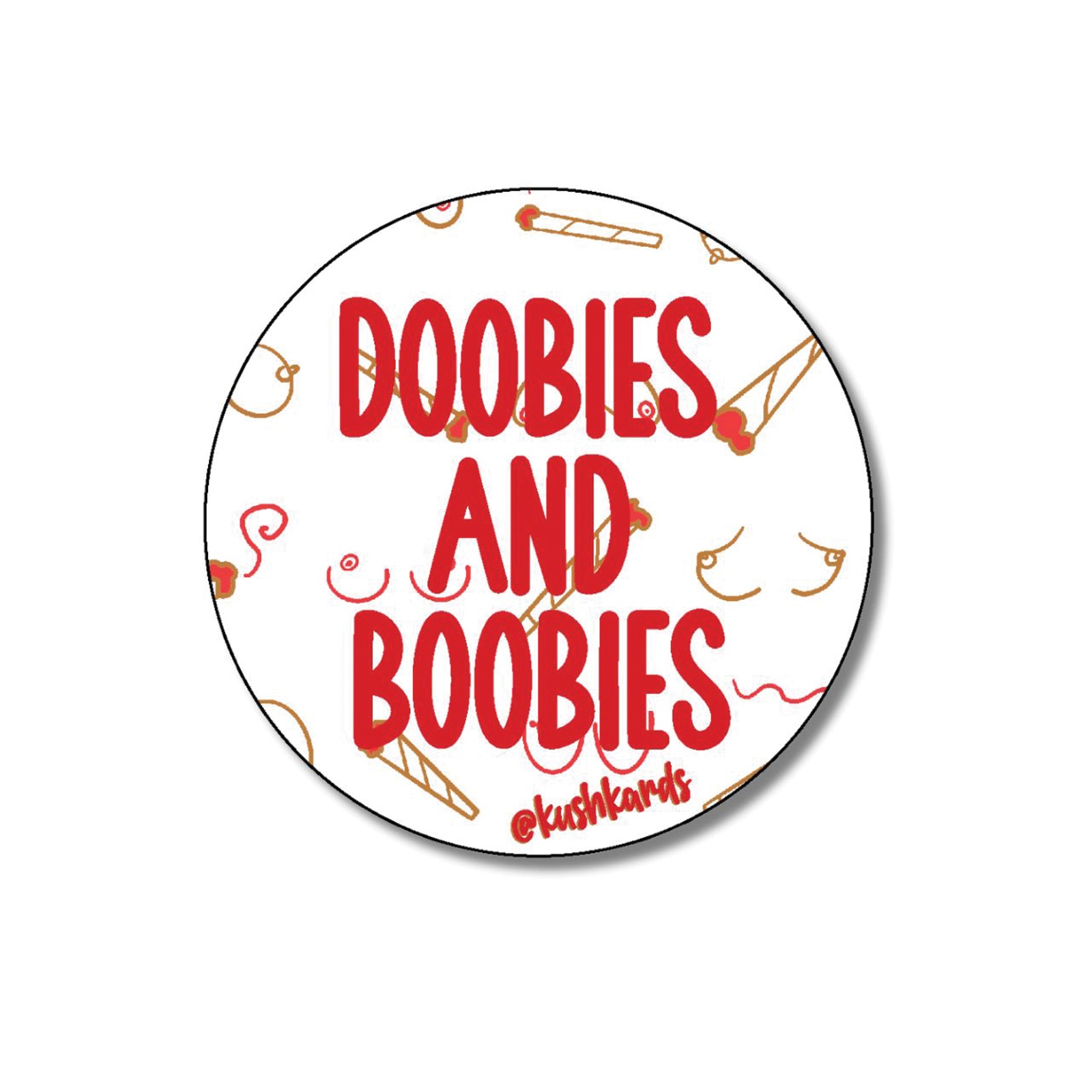 Doobies and Boobies Sticker Pack of 3