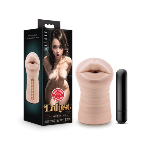 Blush EnLust Mouth Stroker with Vibrating Bullet - Nicole