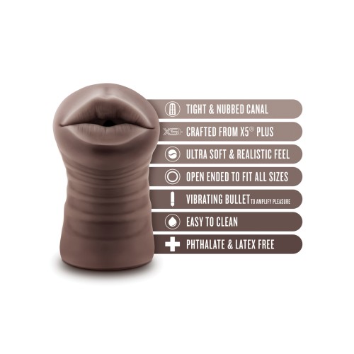 Blush EnLust Mouth Stroker with Vibrating Bullet for Ultimate Pleasure