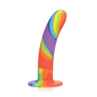 Dildo Silicón Curve Toys Simply Sweet Arcoíris