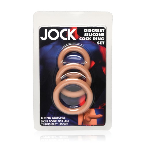 Curve Toys Set de 3 Anillos de Silicona para Jock Medio