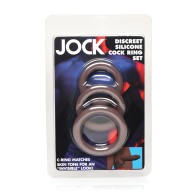 Curve Jock Silicone Cock Ring 3 Pack - Performance Booster