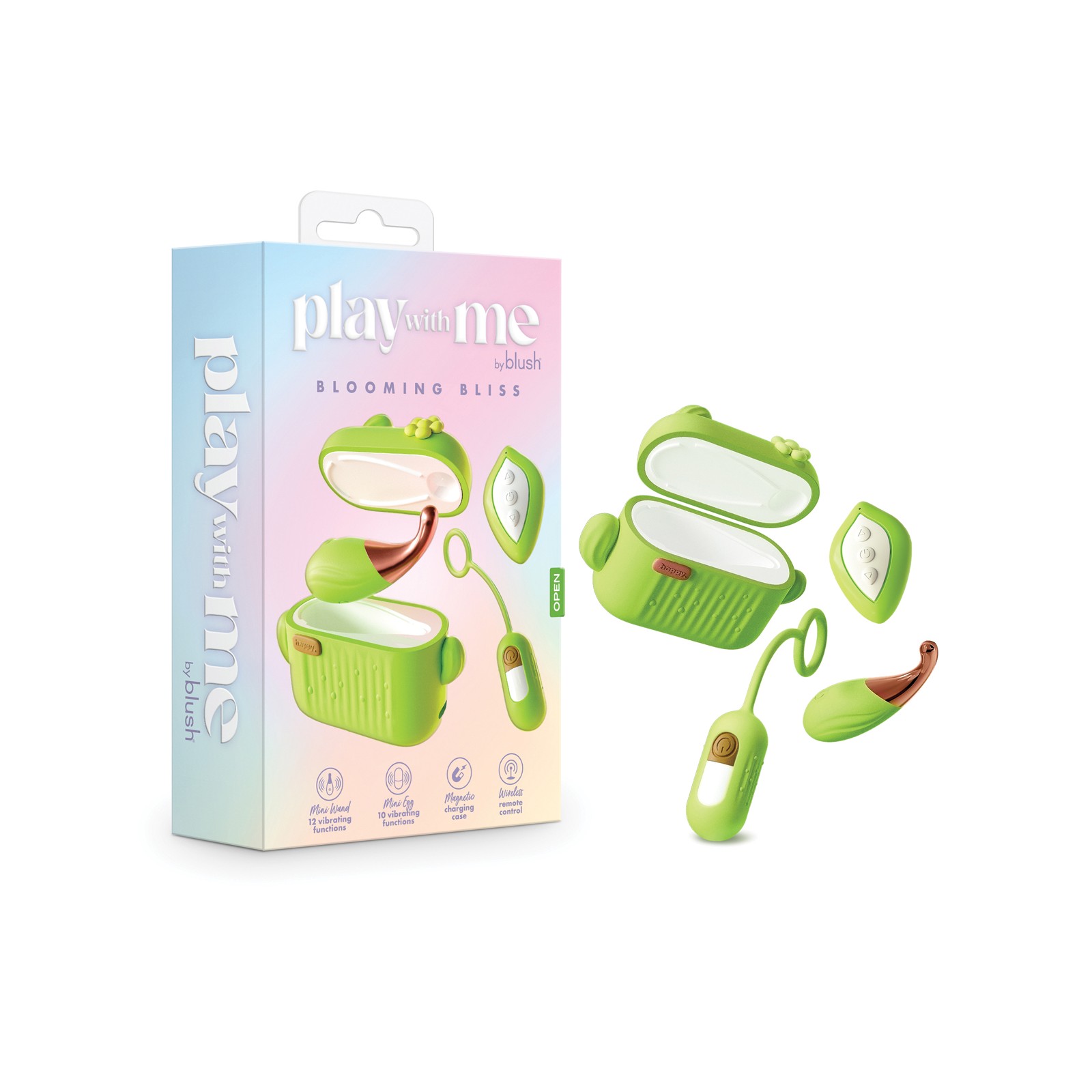 Blush Play Blooming Bliss Remote Vibrating Kit Green