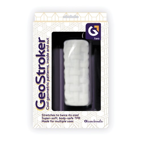 GeoStroker Dos 5" Stroker Ultra Suave TPR - Blanco