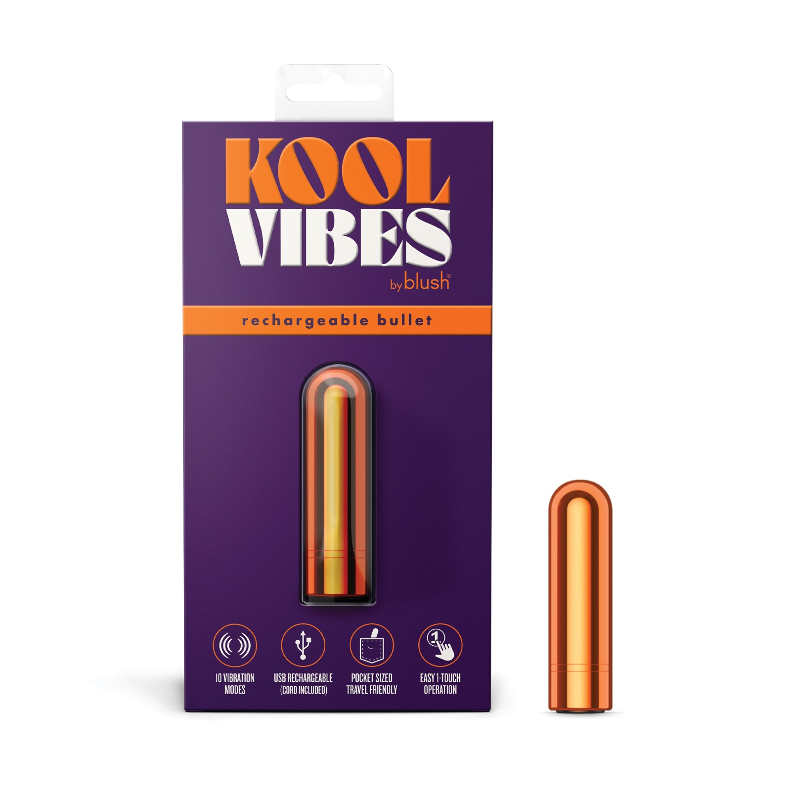 Mini Bullet Recargable Kool Vibes - Mandarina