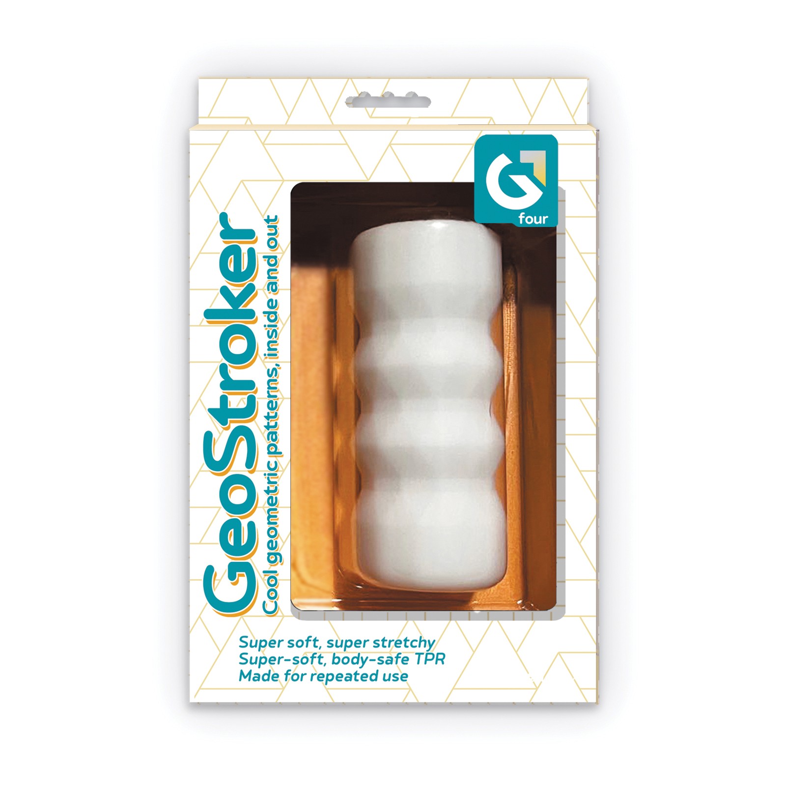 GeoStroker Cuatro 5" Stroker Ultra Suave Blanco