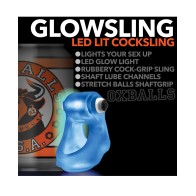 Oxballs Glowsling Cock Sling - LED Hielo Azul