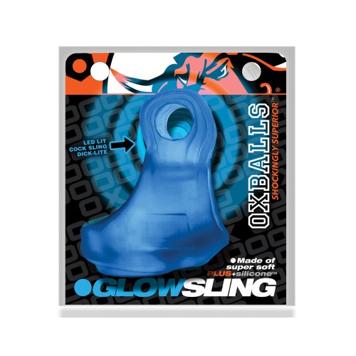 Oxballs Glowsling Cock Sling - LED Hielo Azul