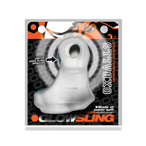 Oxballs Glowsling Cock Sling LED Claro Hielo