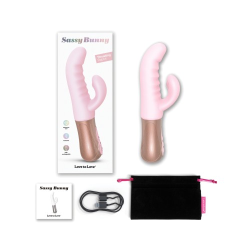 Love to Love Sassy Bunny Thrusting G-Spot Rabbit Baby Pink