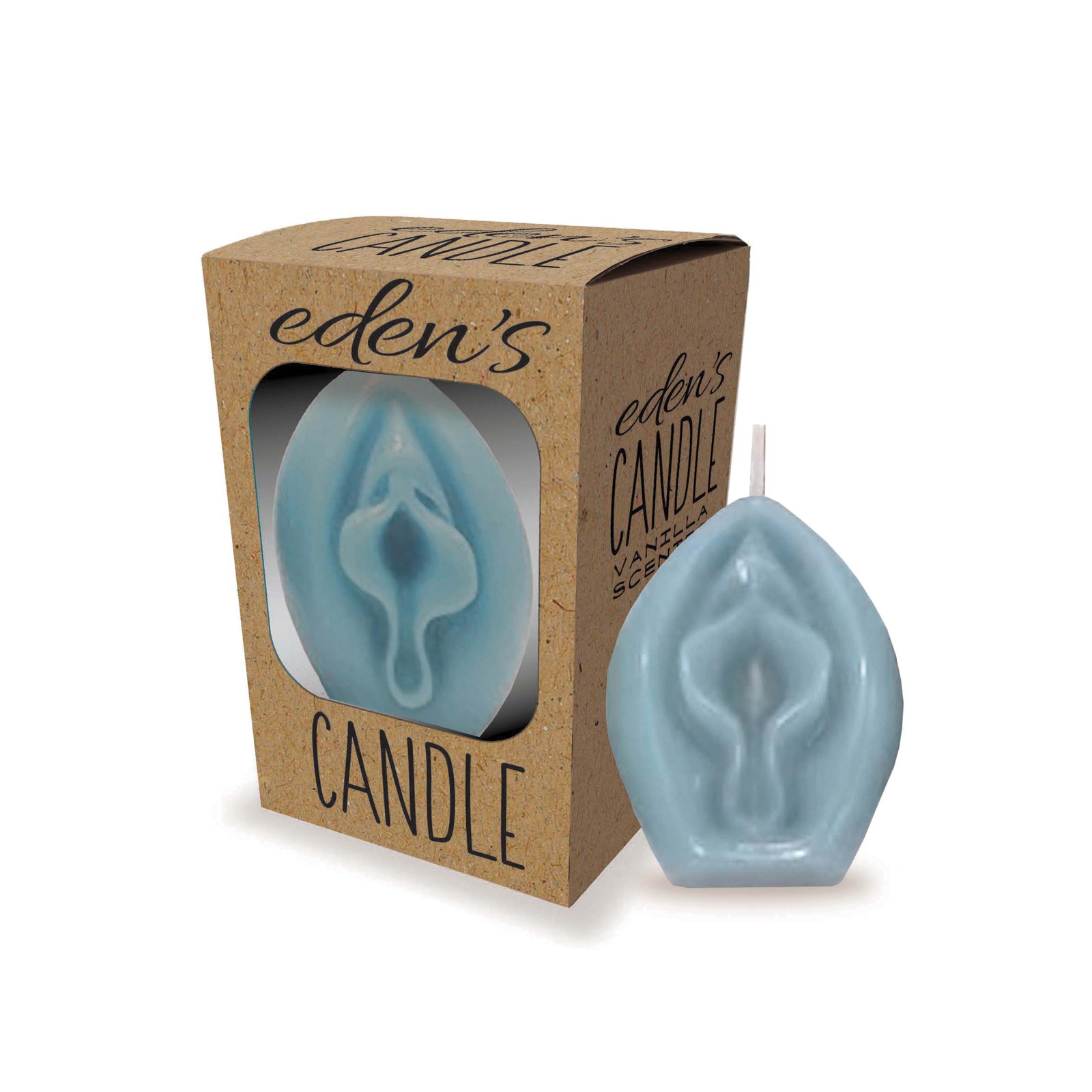 Eden's Vagina Candle Blue Vanilla Relaxation