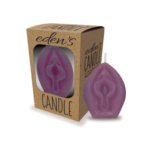 Eden's Vagina Candle in Purple - Vanilla Scented