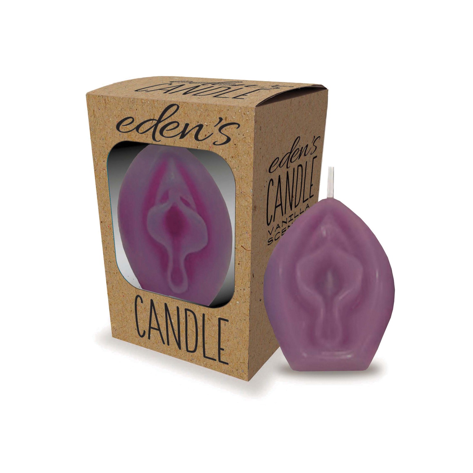 Eden's Vagina Candle in Purple - Vanilla Scented