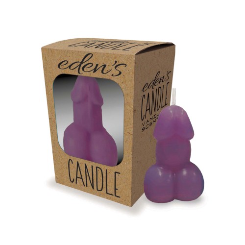 Vela de Pene Eden Morado Vainilla