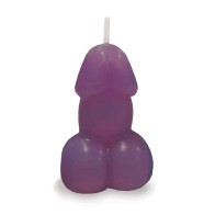 Eden's Purple Vanilla Penis Candle